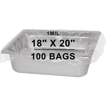 18X20 inches Pan Liners Poly Nylon 1 Mil 9 & 11 Quart Round Pans PN